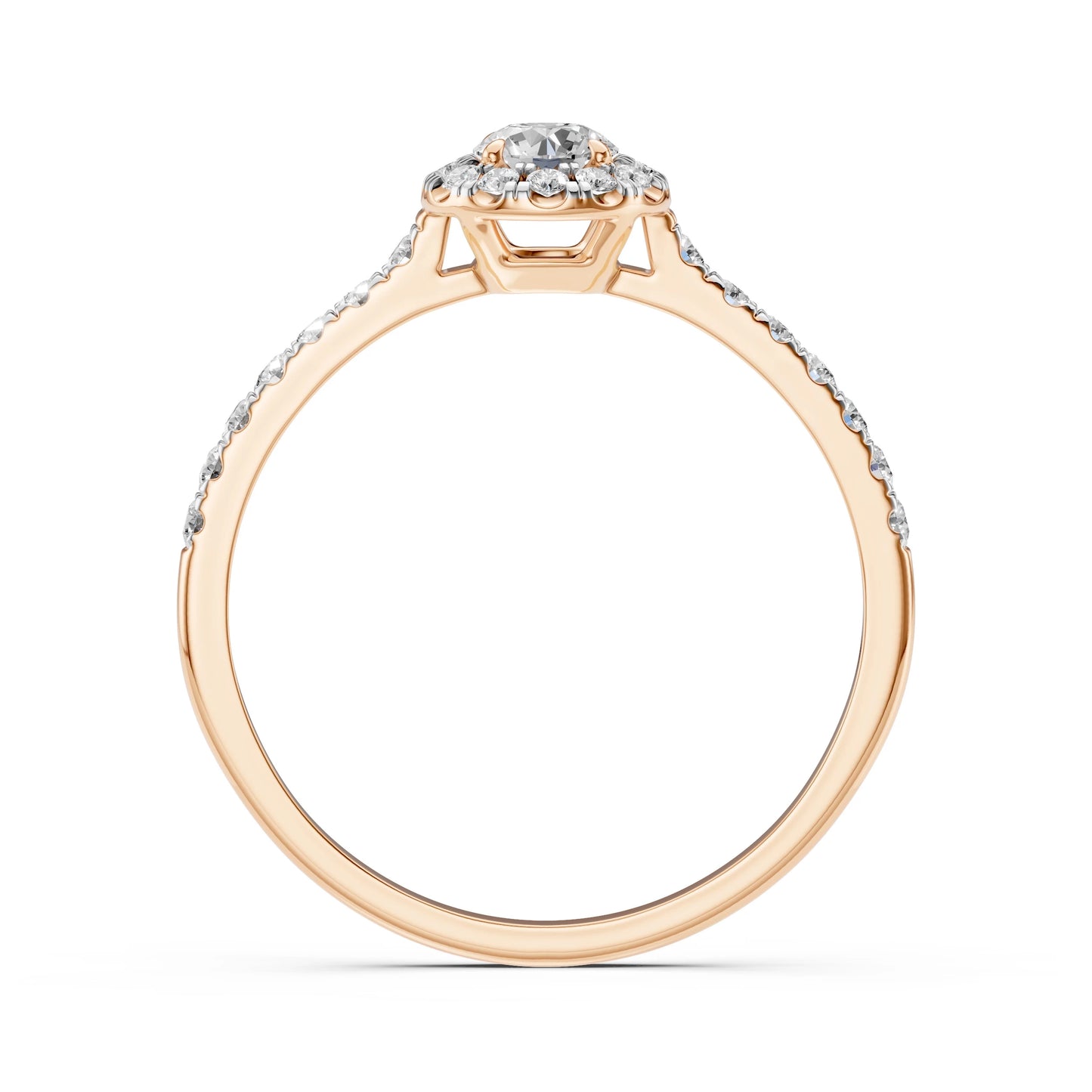 Solitär-Eternity-Ring (Rund), 0.2 ct — 101-10095(3.7)