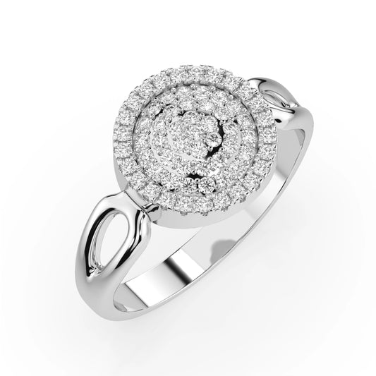 Illusion-Ring (Rund), 0.15 ct — 101-10073