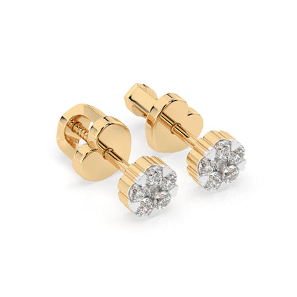 Illusion-Ohrringe (Rund), 0.06 ct — 102-10015/2(2.0)