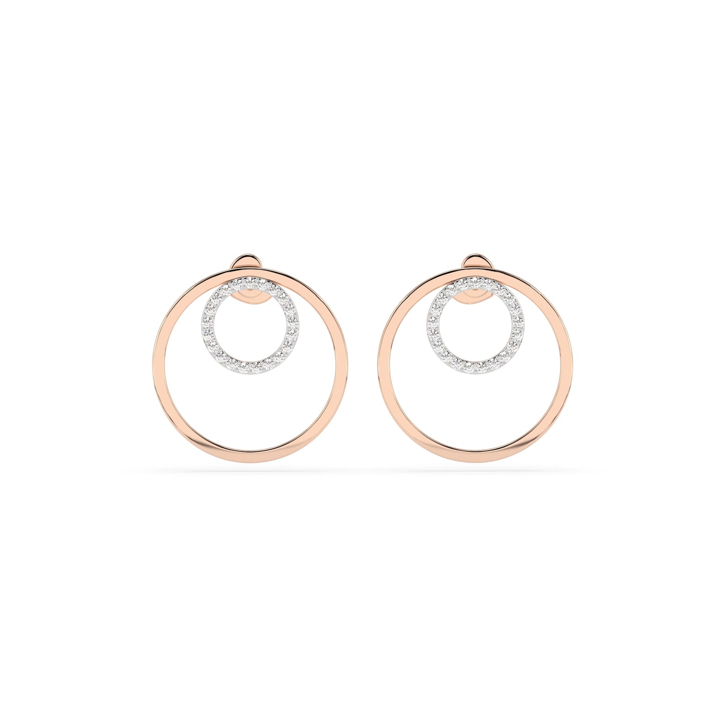 Minimalismus-Ohrringe (Rund), 0.25 ct — 102-10165