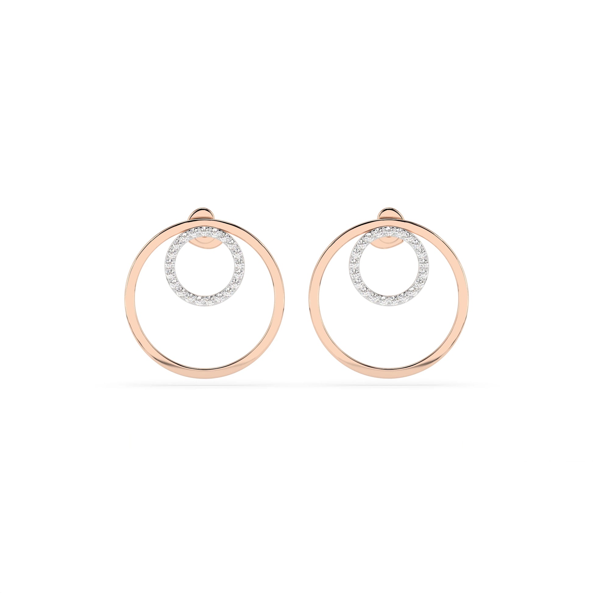 Minimalismus-Ohrringe (Rund), 0.25 ct — 102-10165