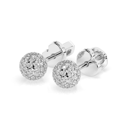 Illusion-Ohrringe (Rund), 0.46 ct — 102-10090