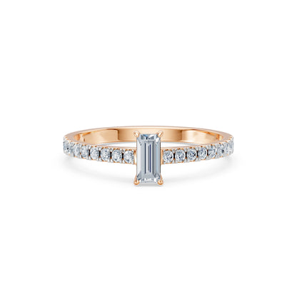 Solitär-Eternity-Ring, 0.3 ct — 101-10191(0.30)BAQ