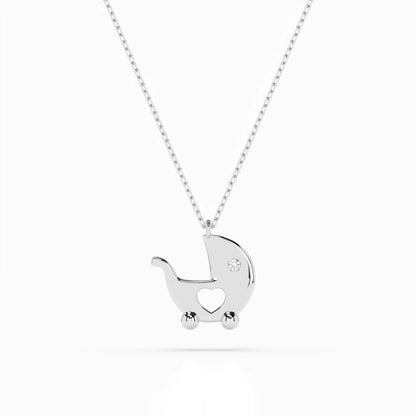 Minimalismus-Halskette (Rund), 0.01 ct — 104-10029