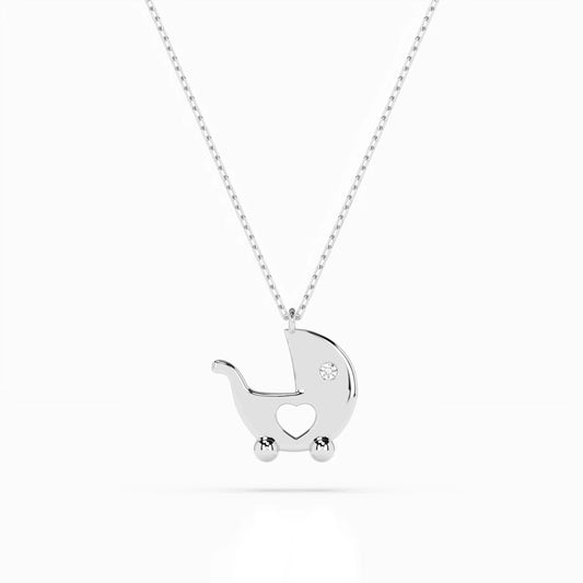 Minimalismus-Halskette (Rund), 0.01 ct — 104-10029