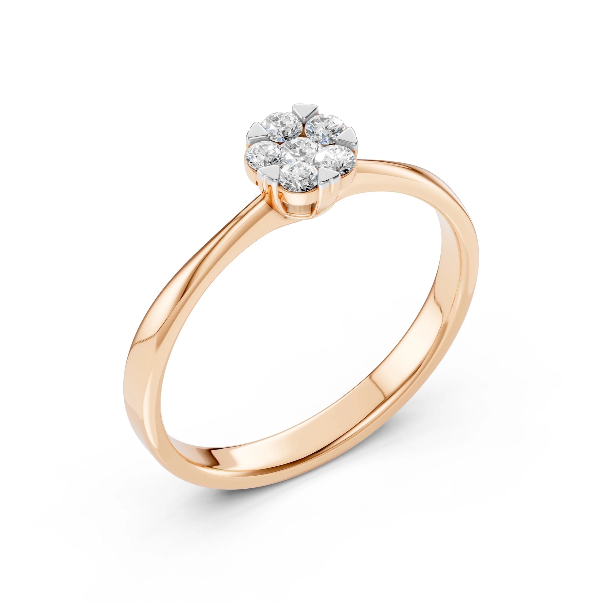 Illusion-Ring (Rund), 0.06 ct — 101-10015/1(2.5)