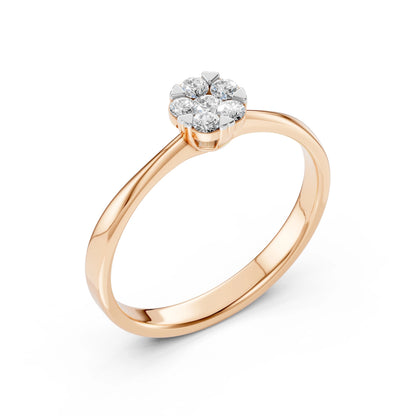 Illusion-Ring (Rund), 0.06 ct — 101-10015/1(2.5)