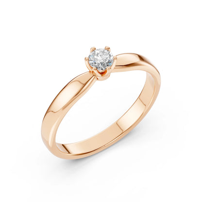 Solitär-Ring (Rund), 0.2 ct — 101-10040(3.7)