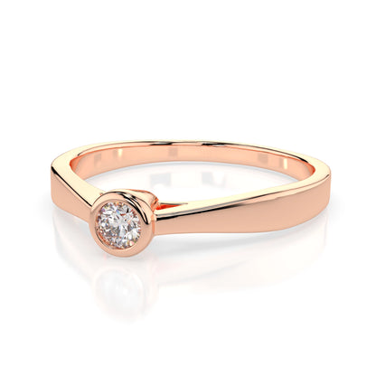 Solitär-Ring (Rund), 0.05 ct — 101-10010(2.3)