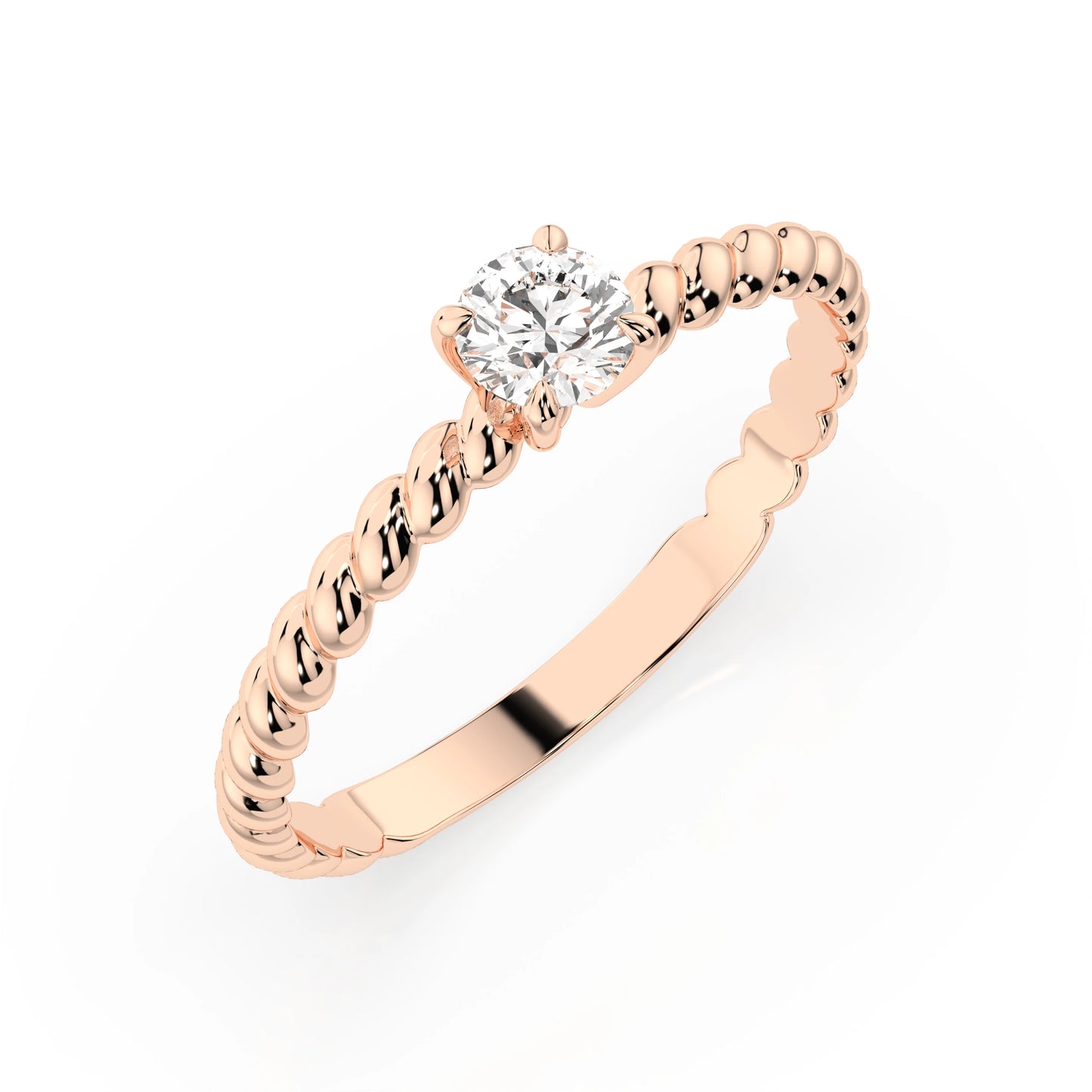 Solitär-Ring (Rund), 0.3 ct — 101-10038(4.2)