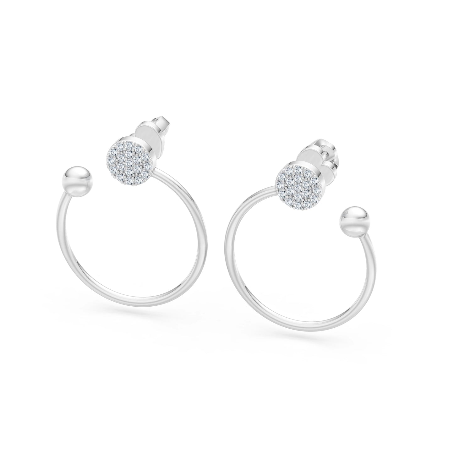 Minimalismus-Ohrringe, 0.23 ct — 102-10081