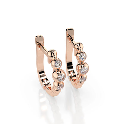 Eternity-Ohrringe (Rund), 0.06 ct — 102-10019