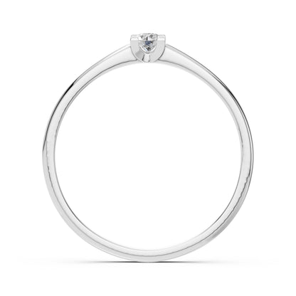 Solitär-Ring (Rund), 0.1 ct — 101-10117(3.0)