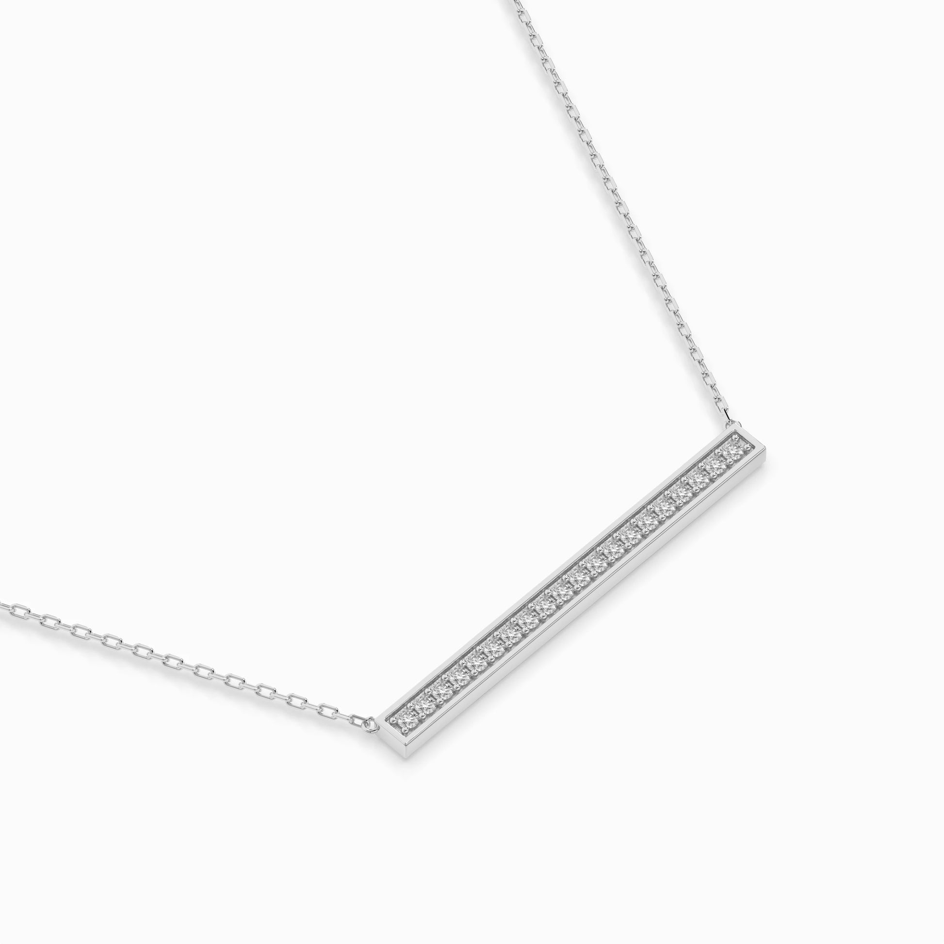 Minimalismus-Halskette (Rund), 0.12 ct — 104-10024