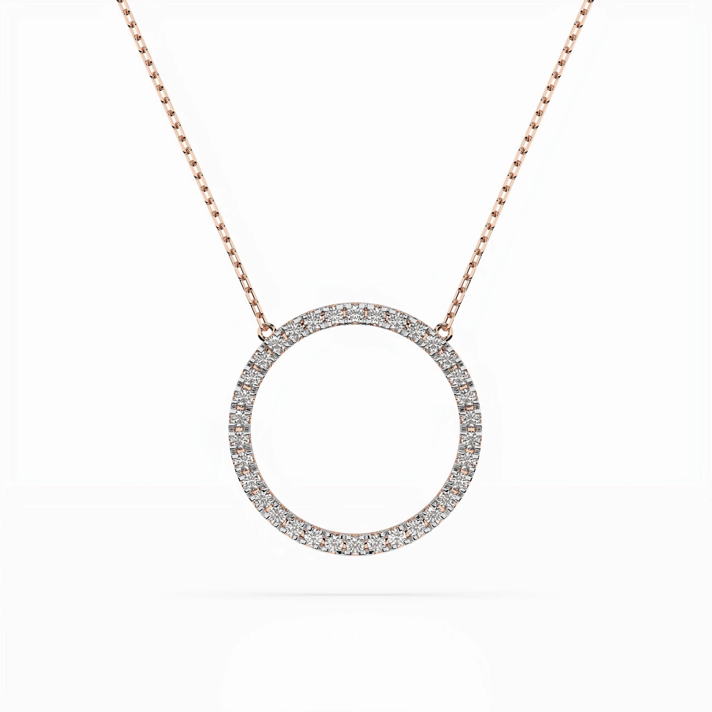 Minimalismus-Halskette (Rund), 0.2 ct — 104-10023
