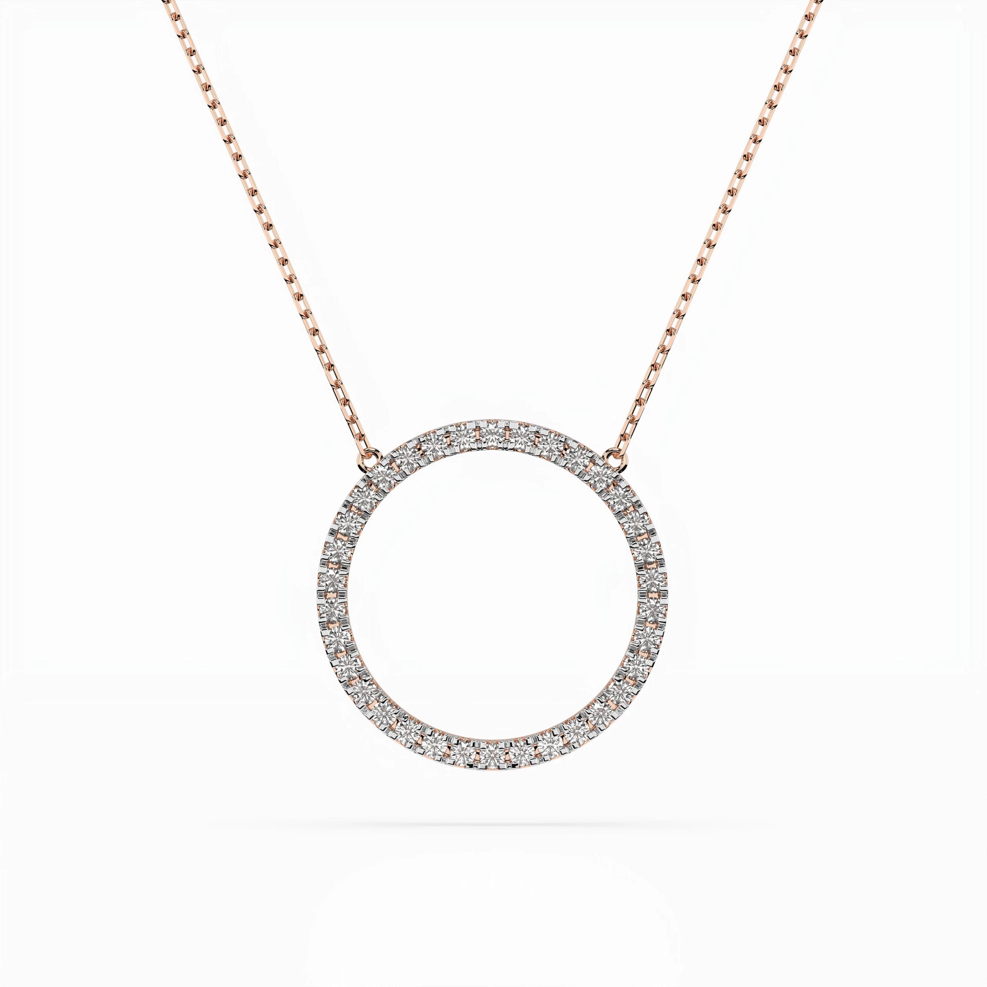 Minimalismus-Halskette (Rund), 0.2 ct — 104-10023