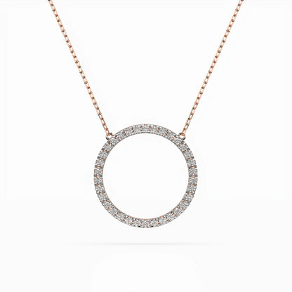 Minimalismus-Halskette (Rund), 0.2 ct — 104-10023