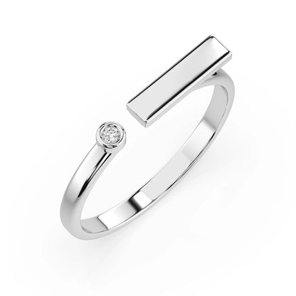 Minimalismus-Ring (Rund), 0.02 ct — 101-10066