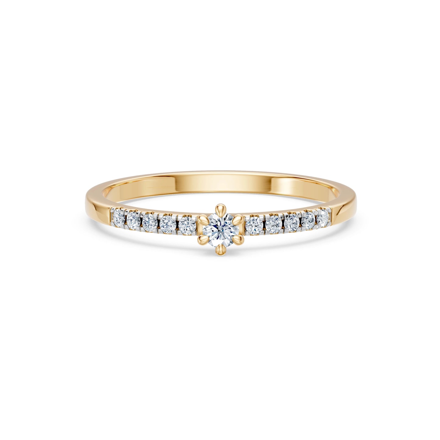 Solitär-Eternity-Ring, 0.07 ct — 101-10126/4(2.6)