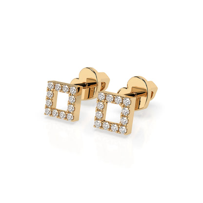 Minimalismus-Ohrringe (Rund), 0.14 ct — 102-10053