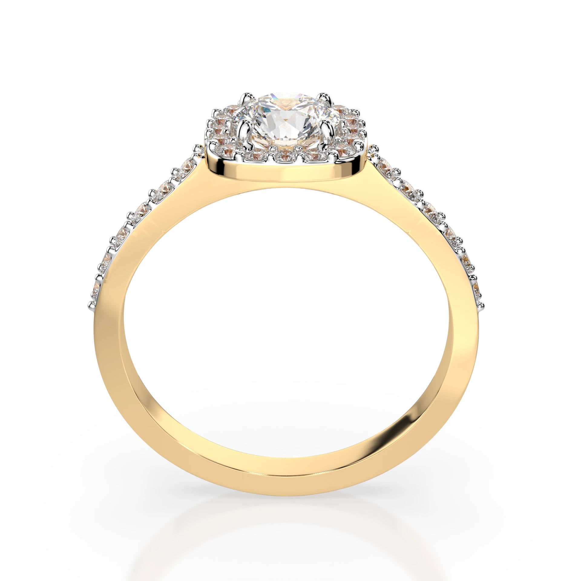 Solitär-Eternity-Ring (Rund), 0.3 ct — 101-10152(4.2)