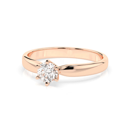 Solitär-Ring (Rund), 0.25 ct — 101-10040(4.0)
