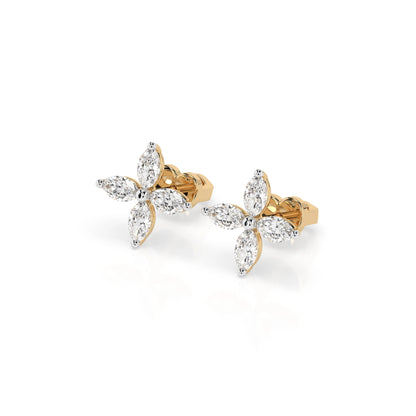 Illusion-Ohrringe (Marquise), 0.8 ct — 102-10193V1