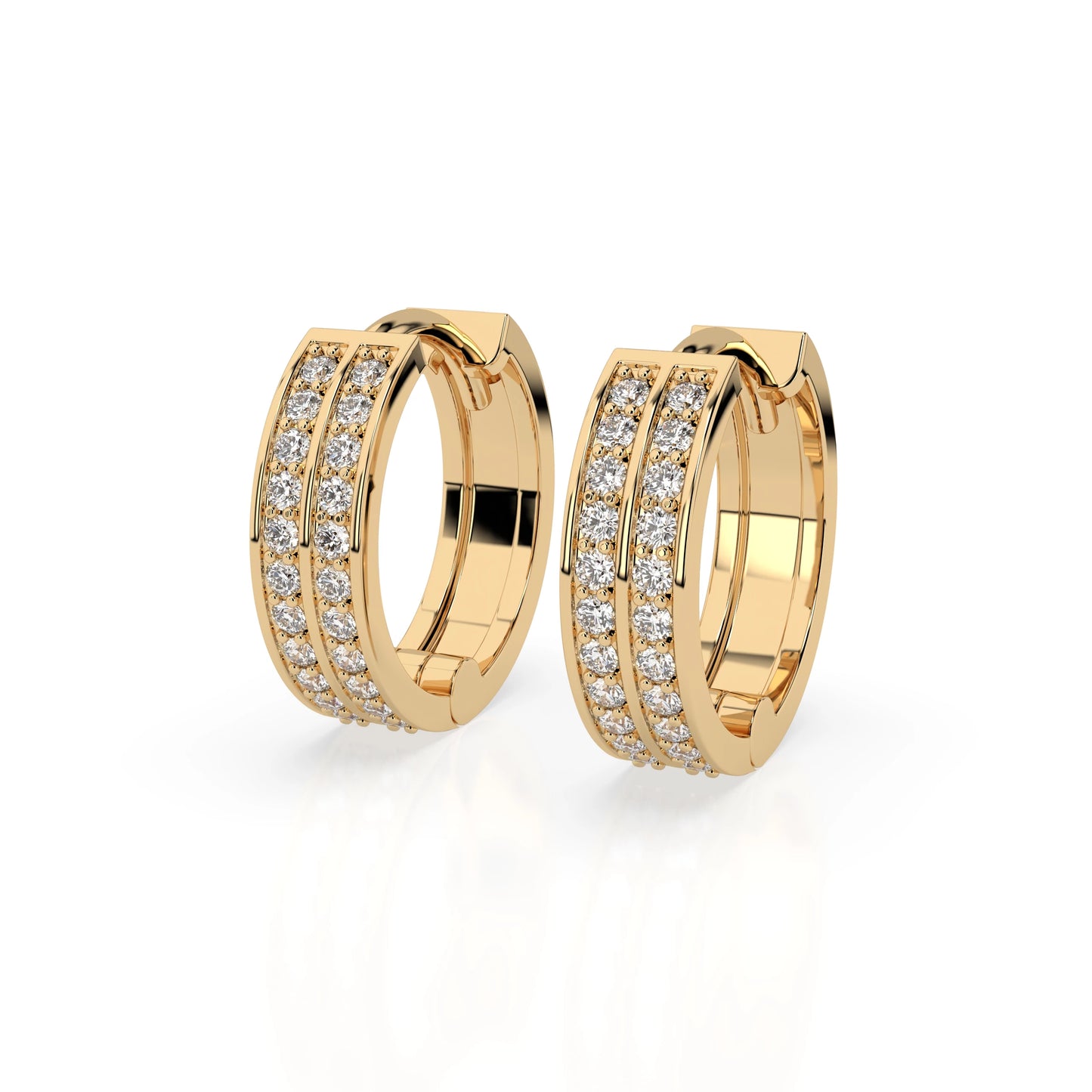 Eternity-Ohrringe (Rund), 0.35 ct — 102-10045/1