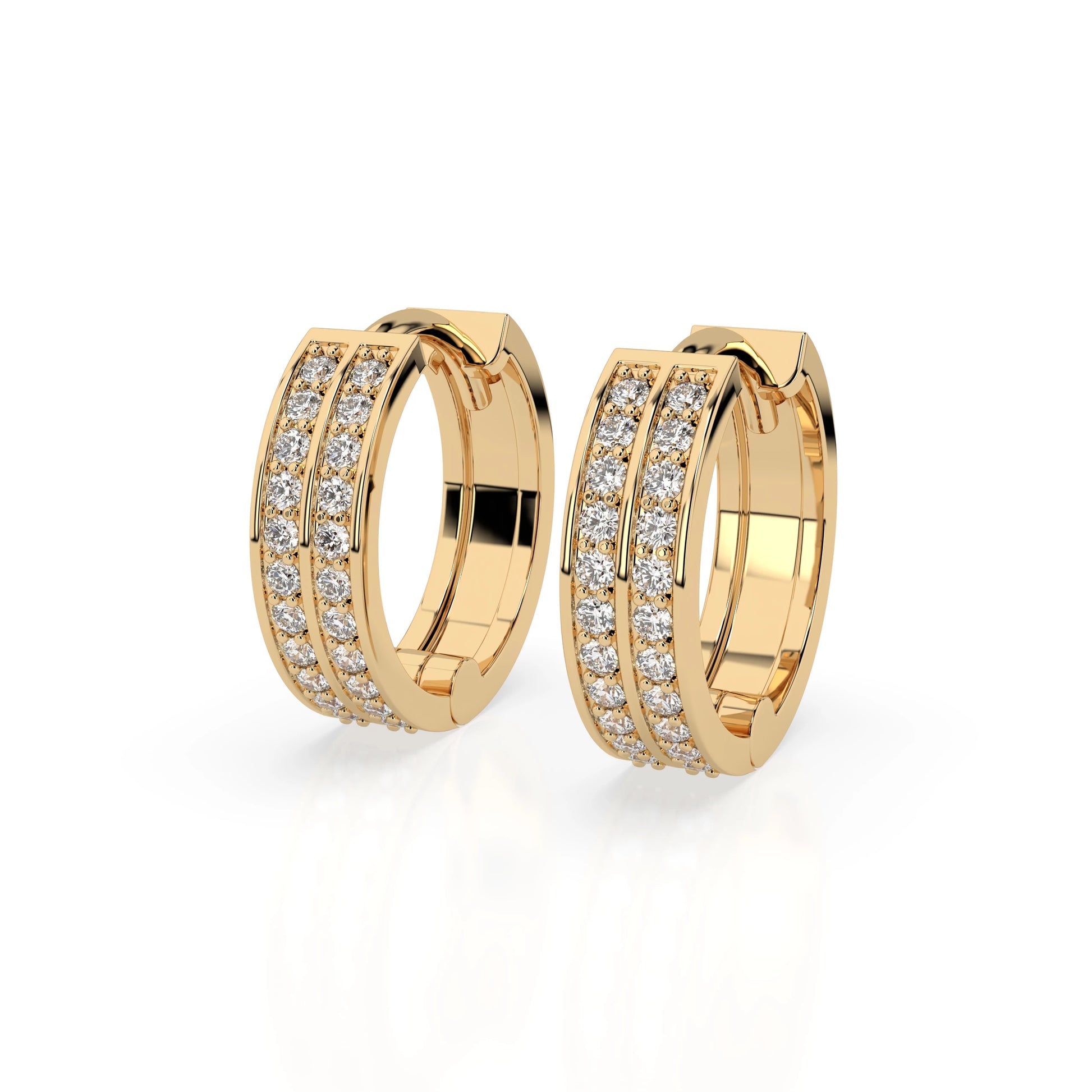 Eternity-Ohrringe (Rund), 0.35 ct — 102-10045/1