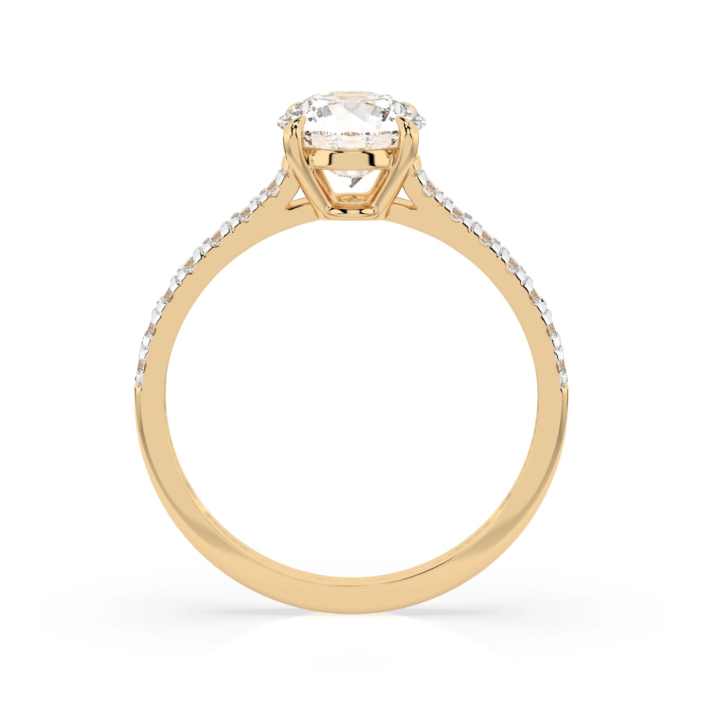 Solitär-Eternity-Ring (Rund), 1.0 ct — 101-10094(6.5)