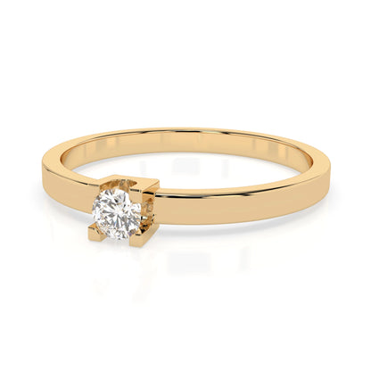 Solitär-Ring (Rund), 0.1 ct — 101-10036(3.0)