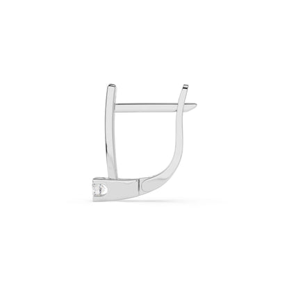 Solitär-Ohrringe mit englischem Verschluss (Rund), 0.15 ct — 102-10036(2.7)
