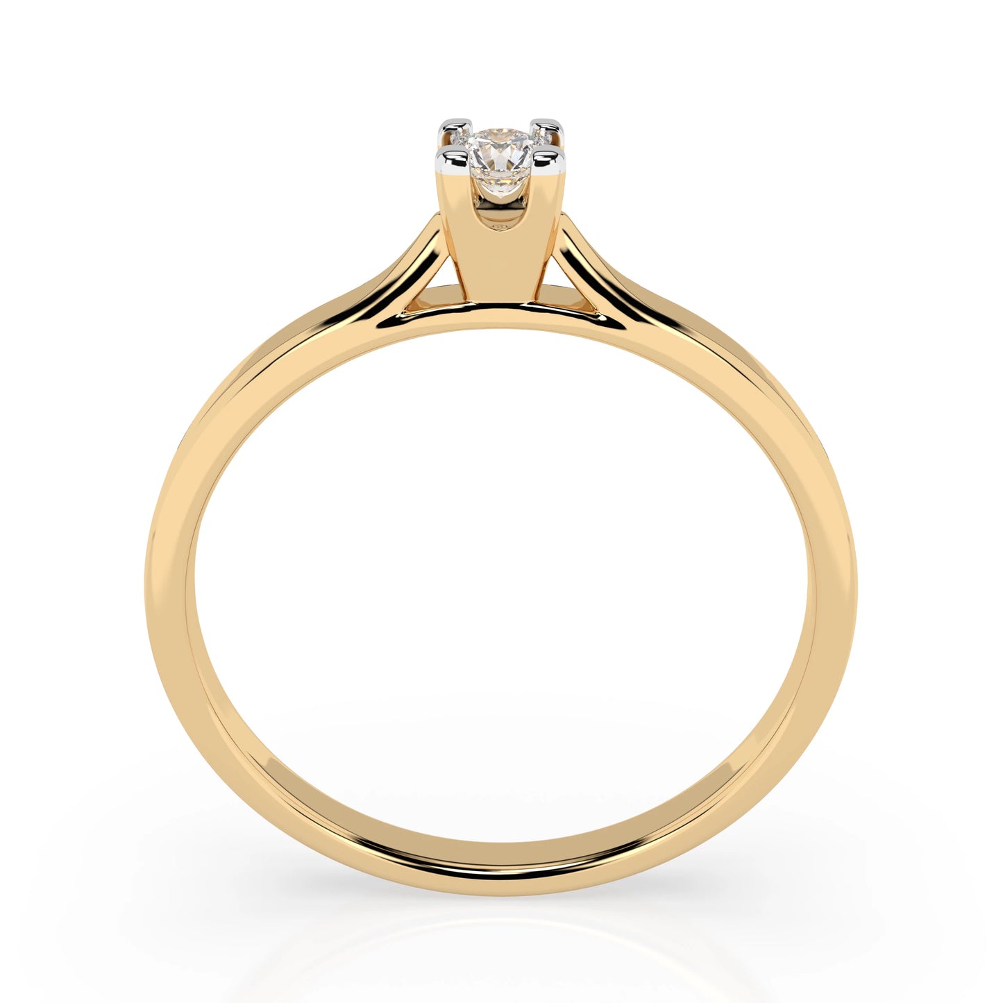 Solitär-Ring (Rund), 0.06 ct — 101-10034(2.5)