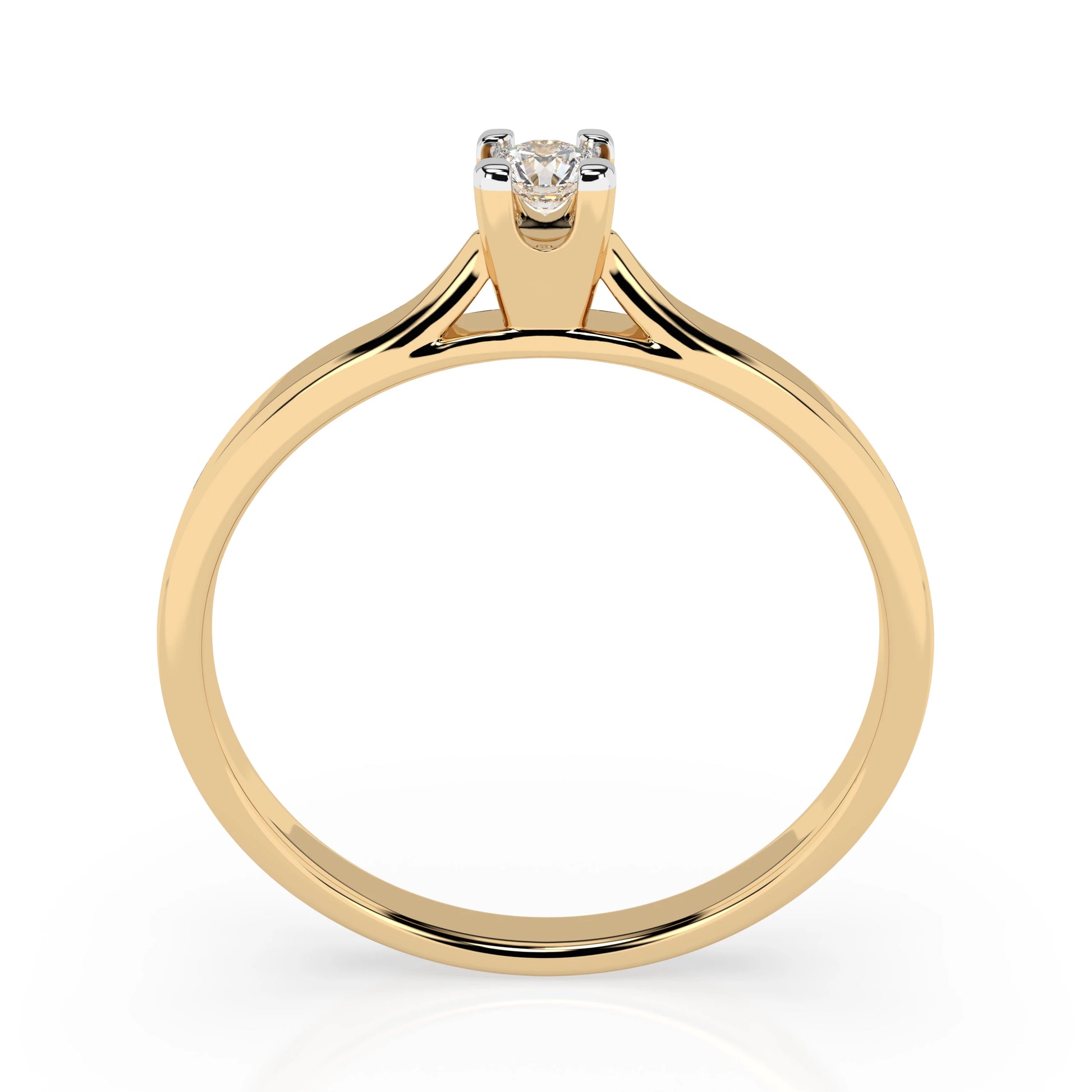 Solitär-Ring (Rund), 0.06 ct — 101-10034(2.5)