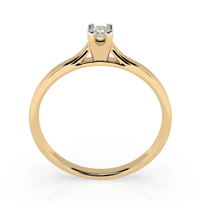 Solitär-Ring (Rund), 0.06 ct — 101-10034(2.5)