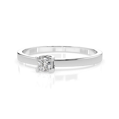 Solitär-Ring (Rund), 0.1 ct — 101-10022(3.0)