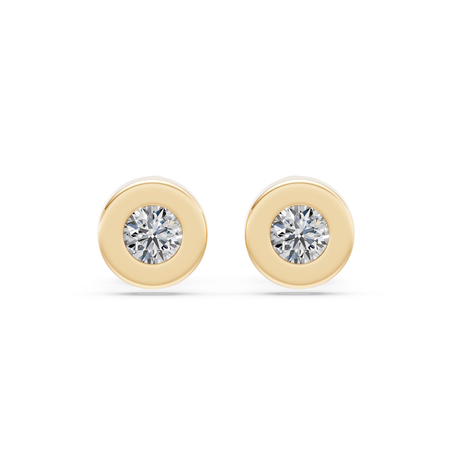 Solitär-Schmetterling-Ohrringe, 0.4 ct — 102-10050(3.7)