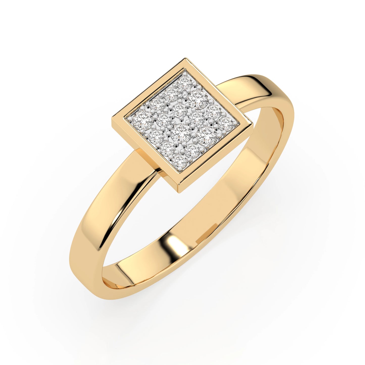 Illusion-Ring (Rund), 0.07 ct — 101-10059