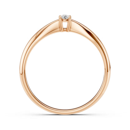 Solitär-Ring (Rund), 0.1 ct — 101-10021(3.0)
