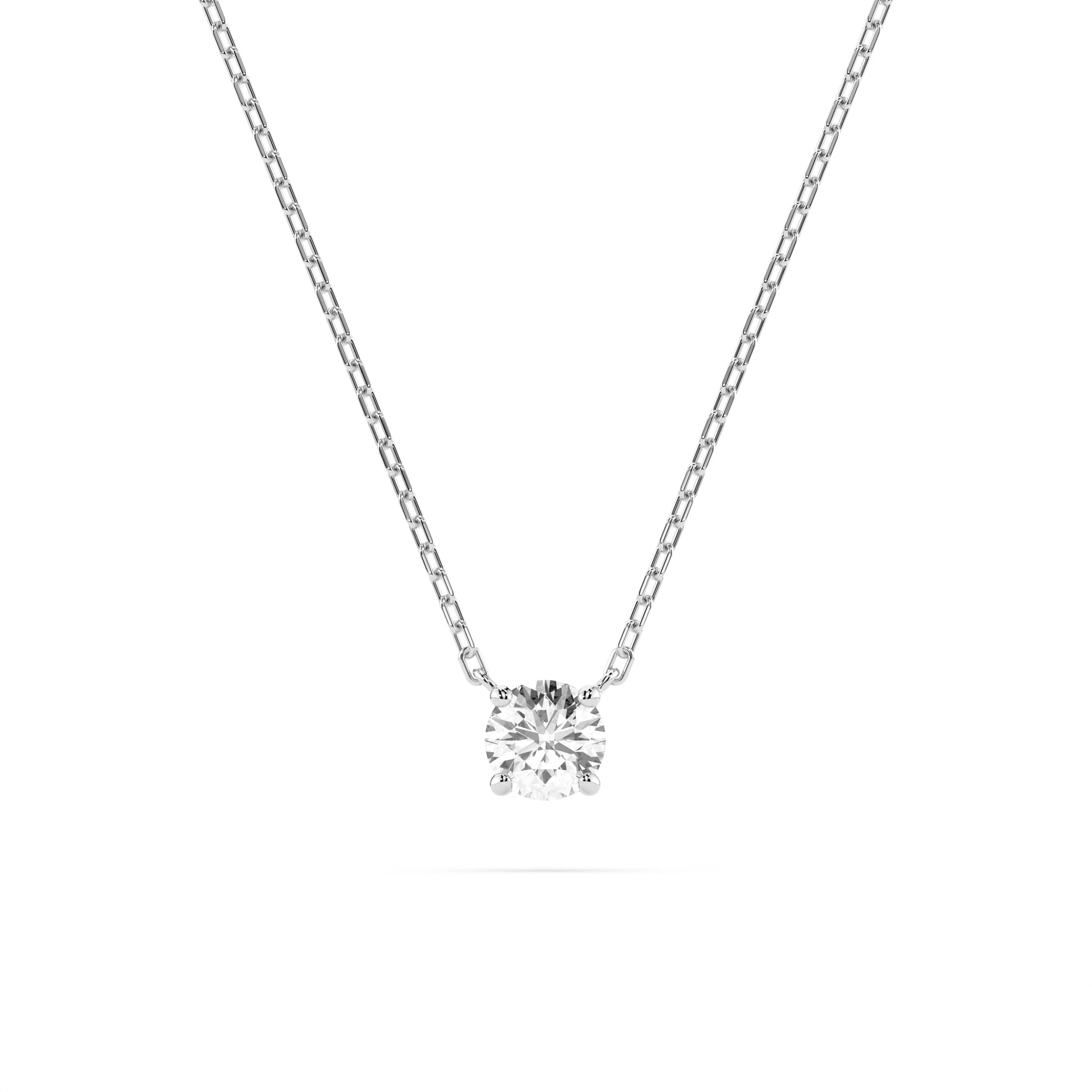 Solitär-Halskette (Rund), 0.1 ct — 104-10040(3.0)