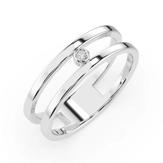 Minimalismus-Ring (Rund), 0.02 ct — 101-10064