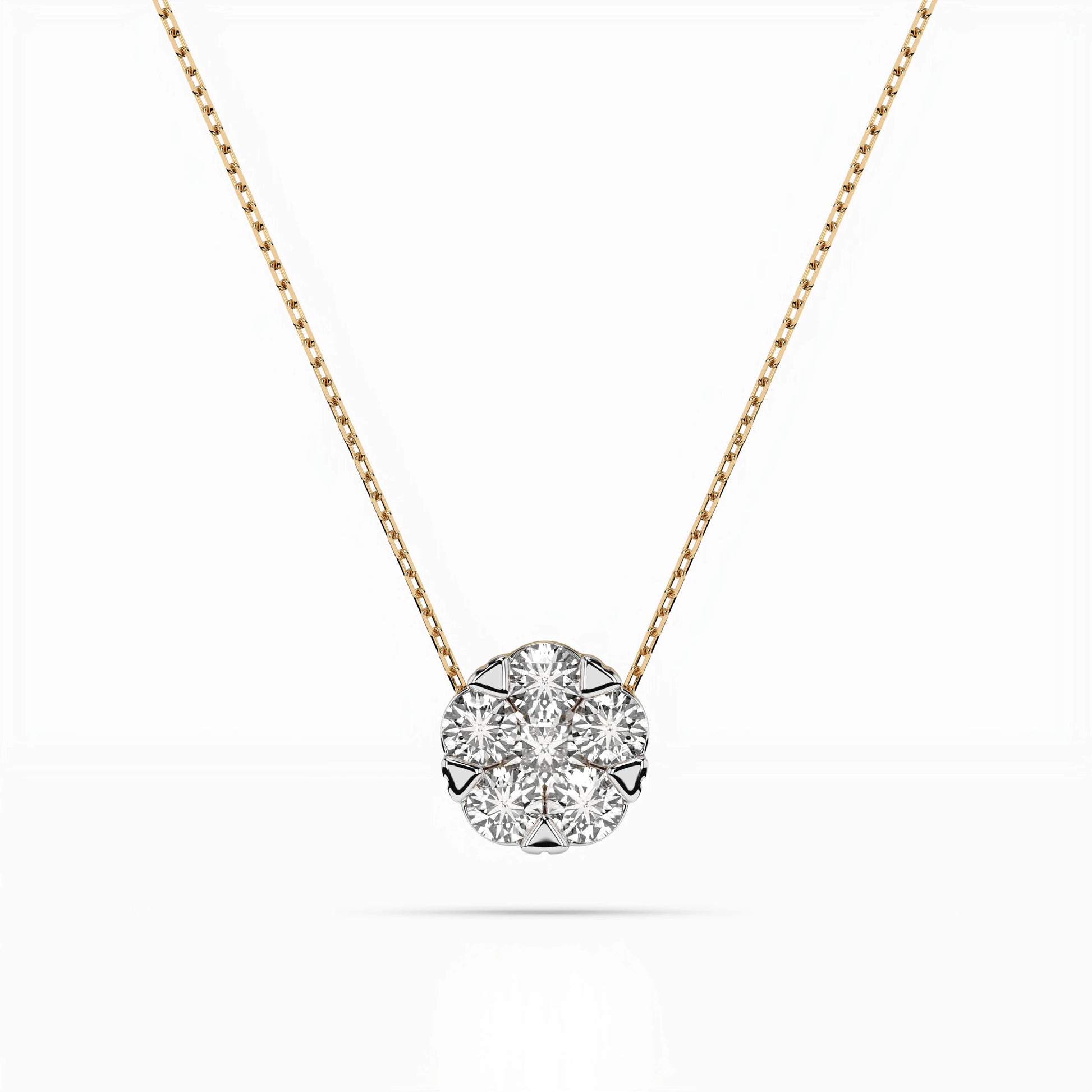 Illusion-Halskette (Rund), 0.15 ct — 104-10033(3.4)