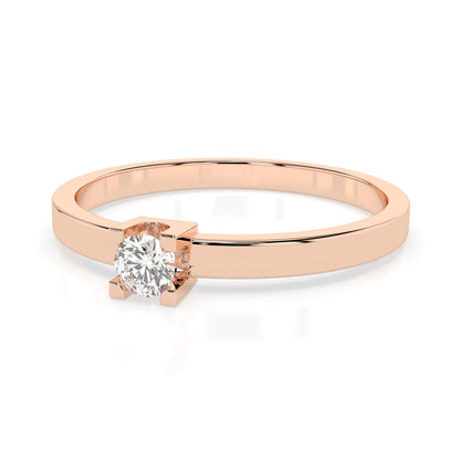 Solitär-Ring (Rund), 0.1 ct — 101-10036(3.0)