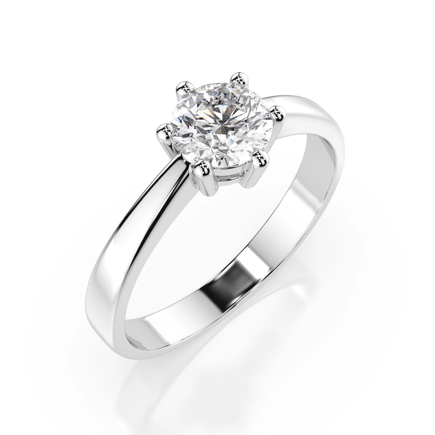 Solitär-Ring (Rund), 0.4 ct — 101-10151(4.7)