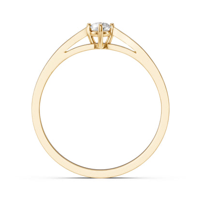 Solitär-Ring (Rund), 0.1 ct — 101-10125(3.0)