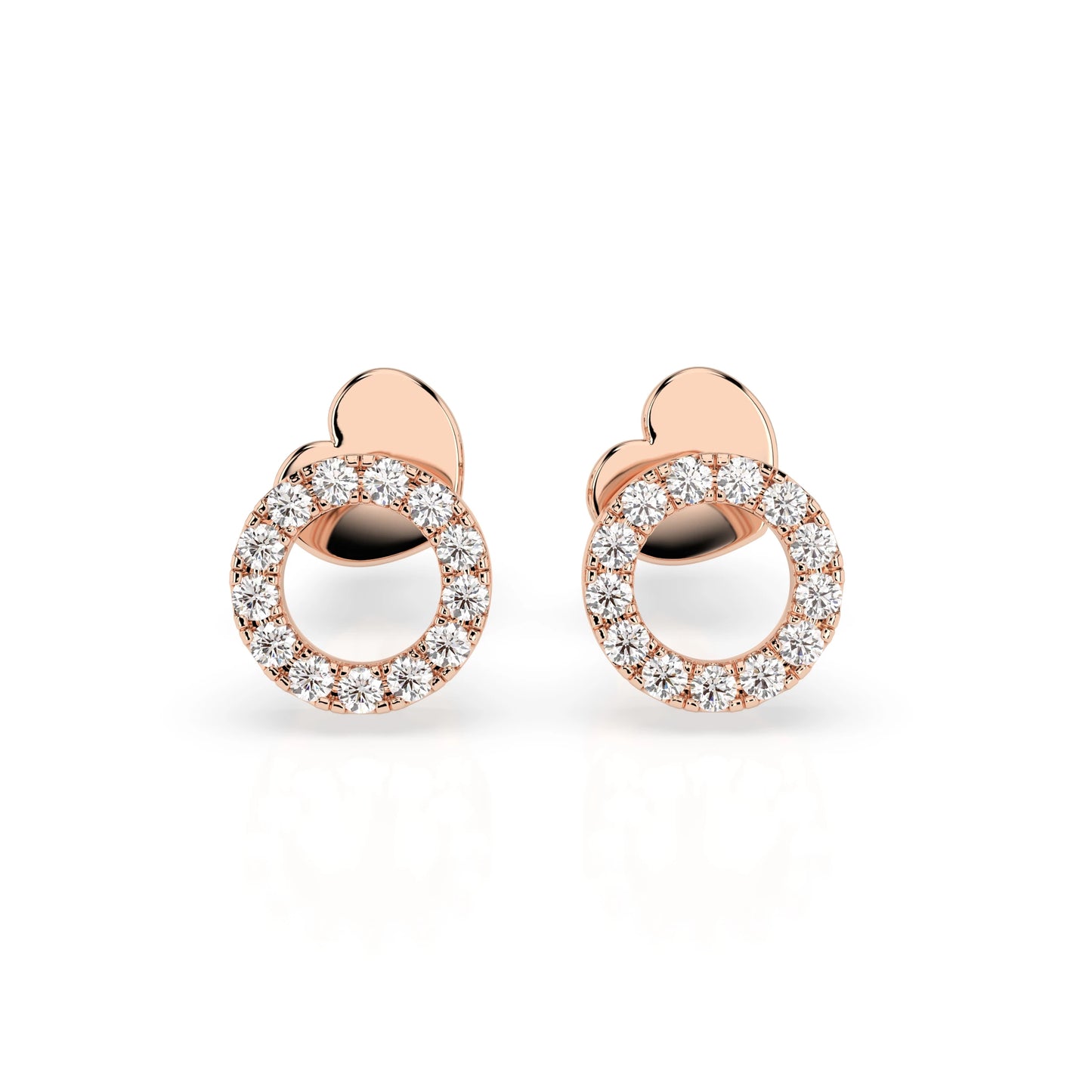 Minimalismus-Ohrringe (Rund), 0.16 ct — 102-10055