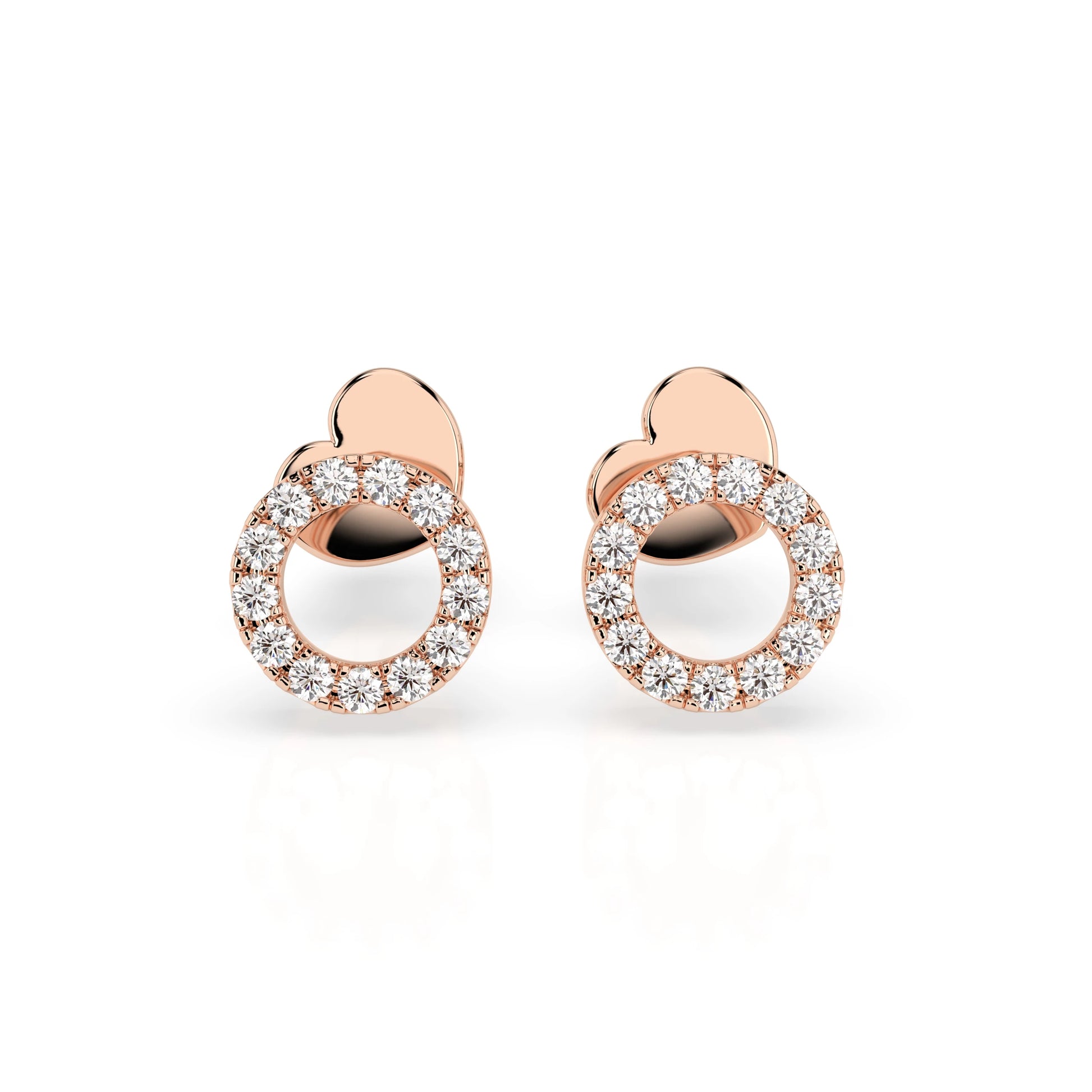 Minimalismus-Ohrringe (Rund), 0.16 ct — 102-10055