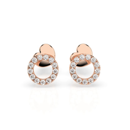 Minimalismus-Ohrringe (Rund), 0.16 ct — 102-10055