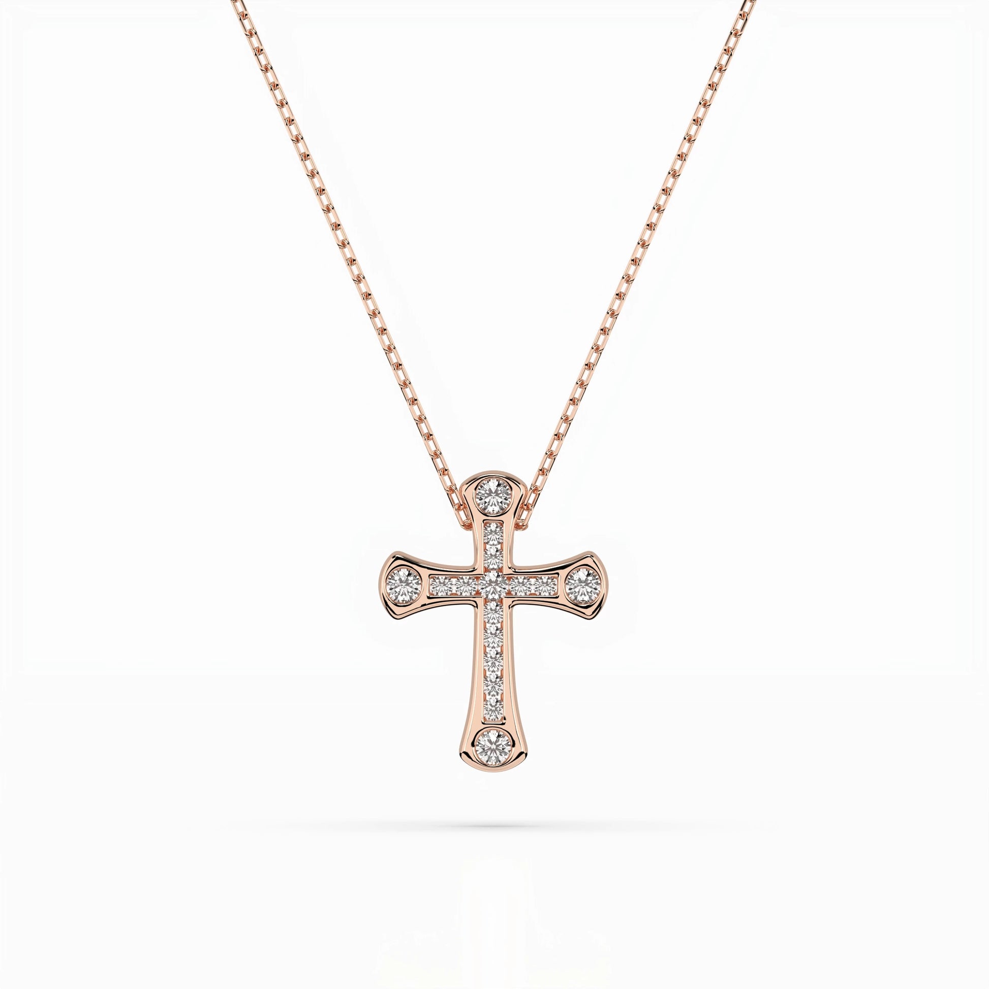 Minimalismus-Halskette (Rund), 0.06 ct — 104-10009
