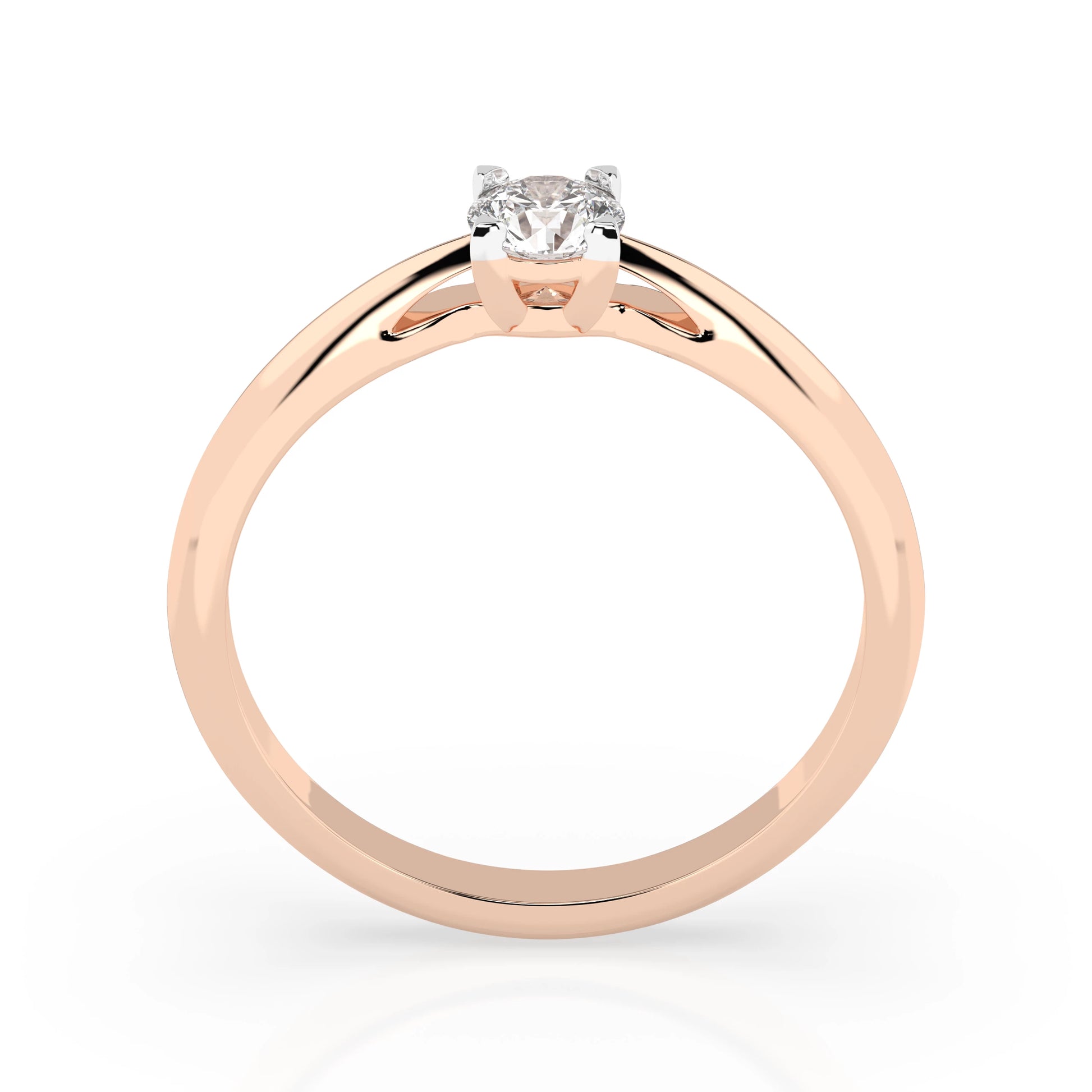 Solitär-Ring (Rund), 0.3 ct — 101-10190(0.30)RN